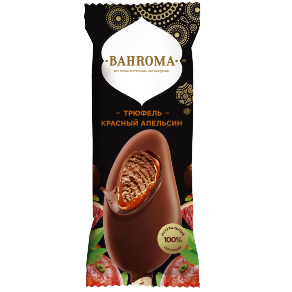 "BAHROMA" эскимо пломбир трюфель-красный апельсин